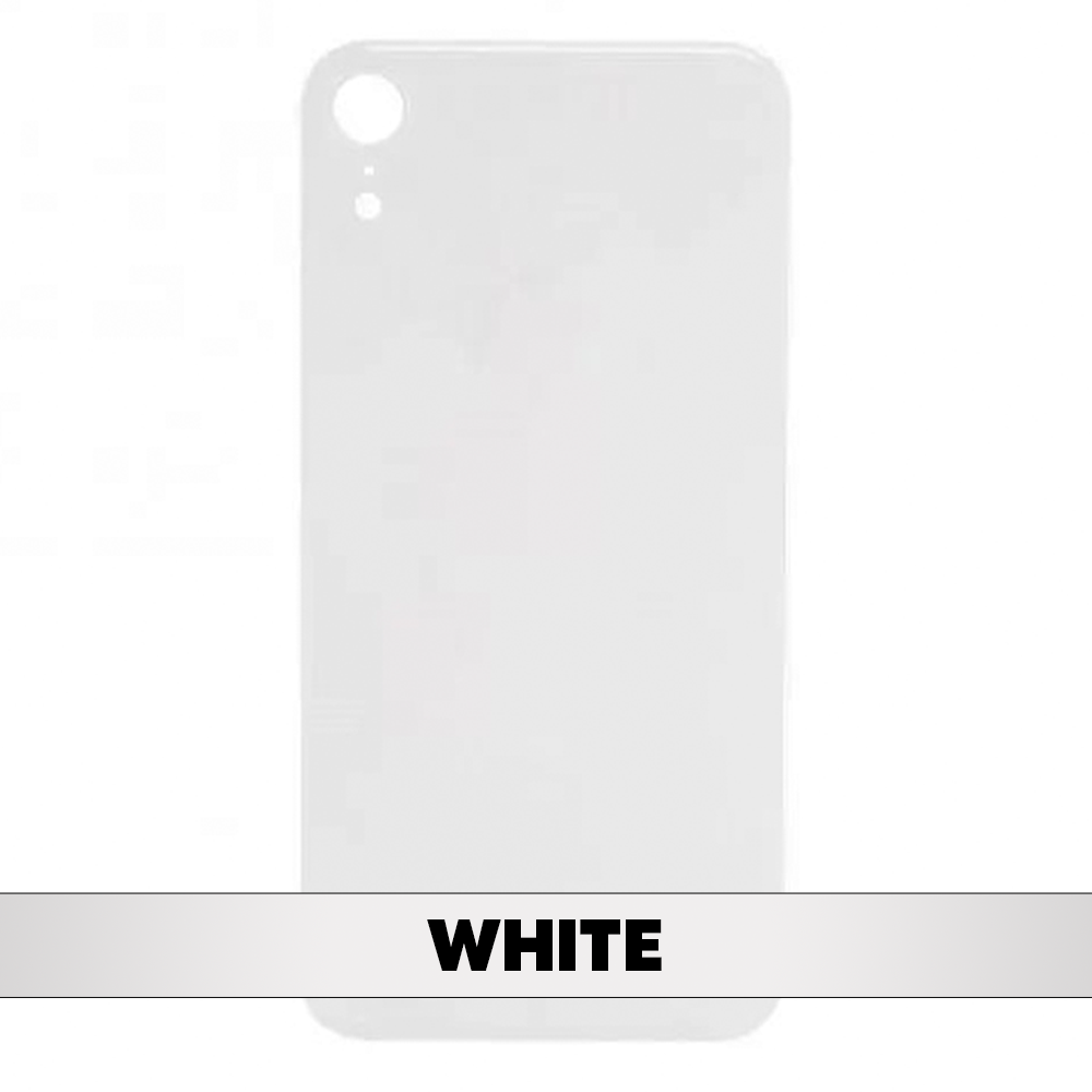 Back Cover Battery Door Big Hole for iPhone XR - White (Without LOGO)