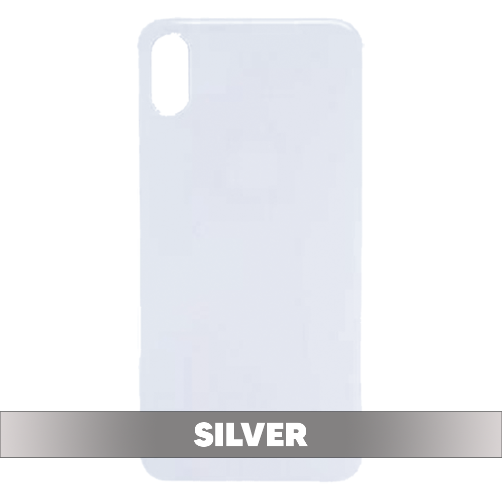 Back Cover Battery Door Big Hole for iPhone XS Max - Silver (Without LOGO)