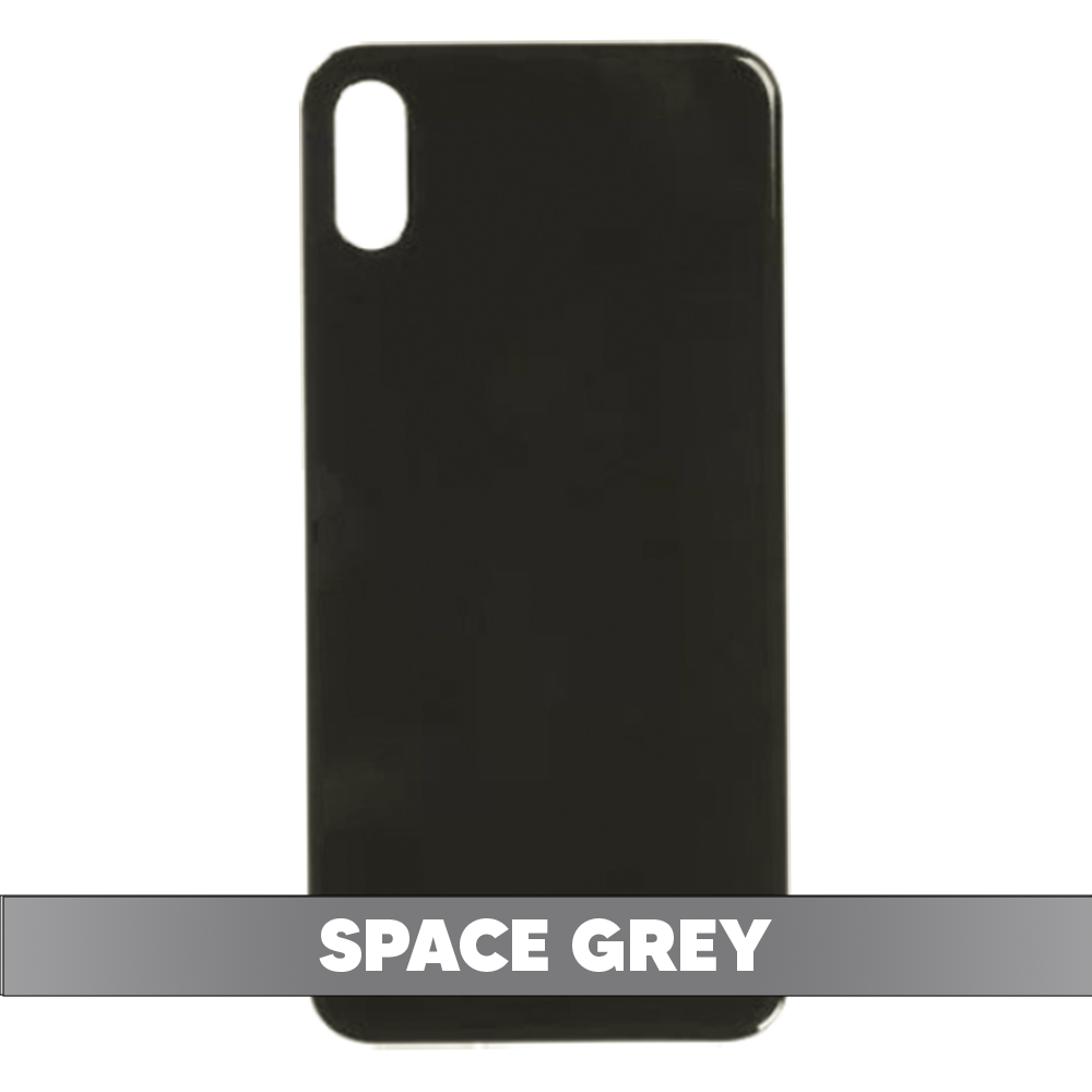 Back Cover Battery Door Big Hole for iPhone XS Max - Space Grey (Without LOGO)