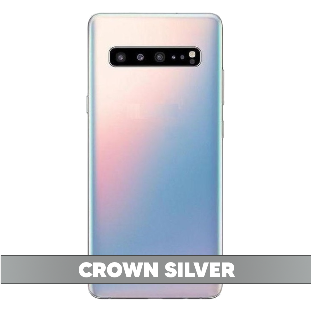 Back Cover Battery with Camera Cover for Samsung Galaxy S10 5G - Crown Silver