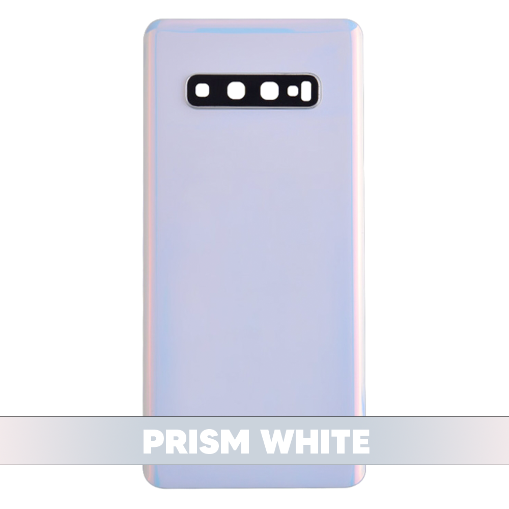 Back Cover Battery with Camera Cover for Samsung Galaxy S10 Plus - Prism White