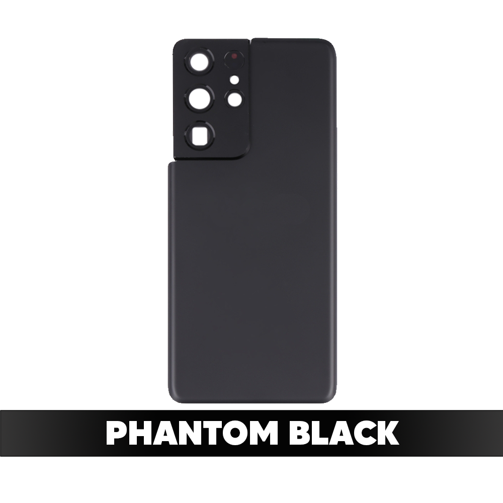 Back Cover Battery with Camera Cover for Samsung Galaxy S21 Ultra - Phantom Black