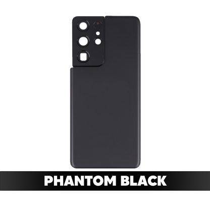 Back Cover Battery with Camera Cover for Samsung Galaxy S21 Ultra - Phantom Black - image 2