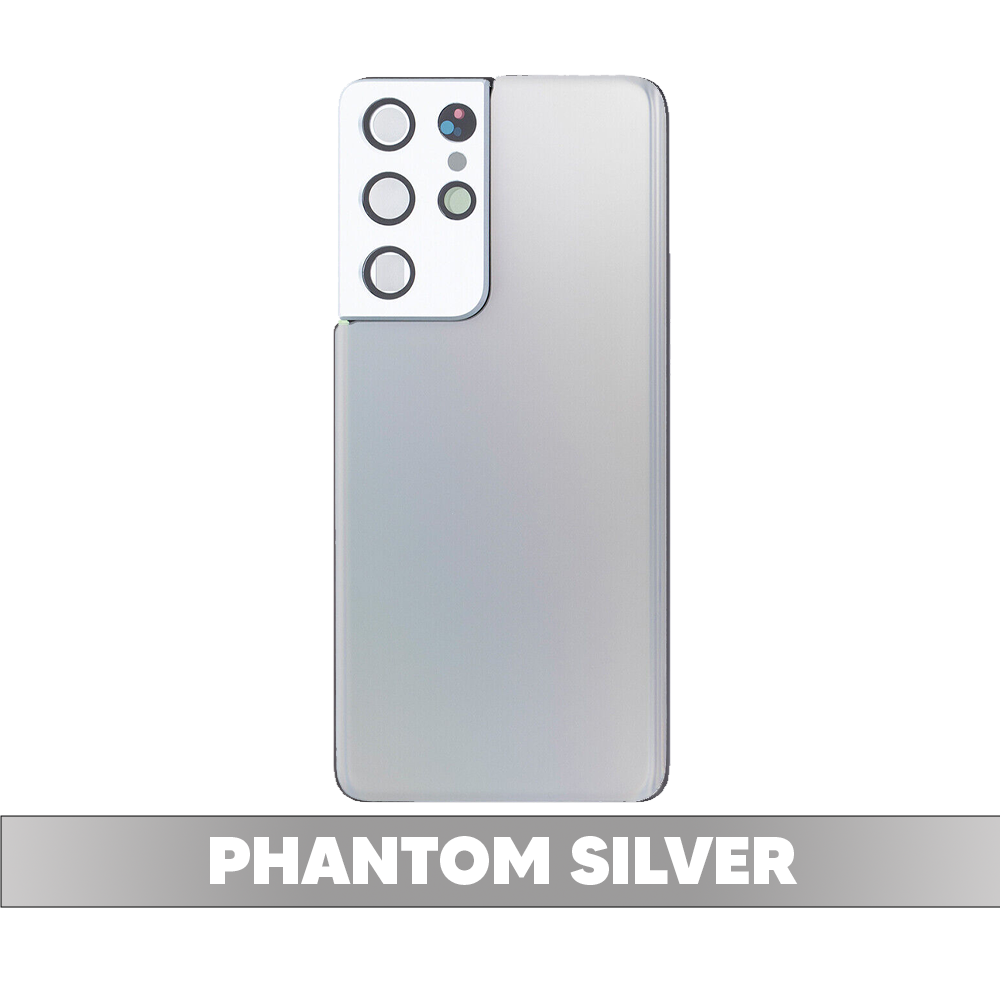 Back Cover Battery with Camera Cover for Samsung Galaxy S21 Ultra - Phantom Silver