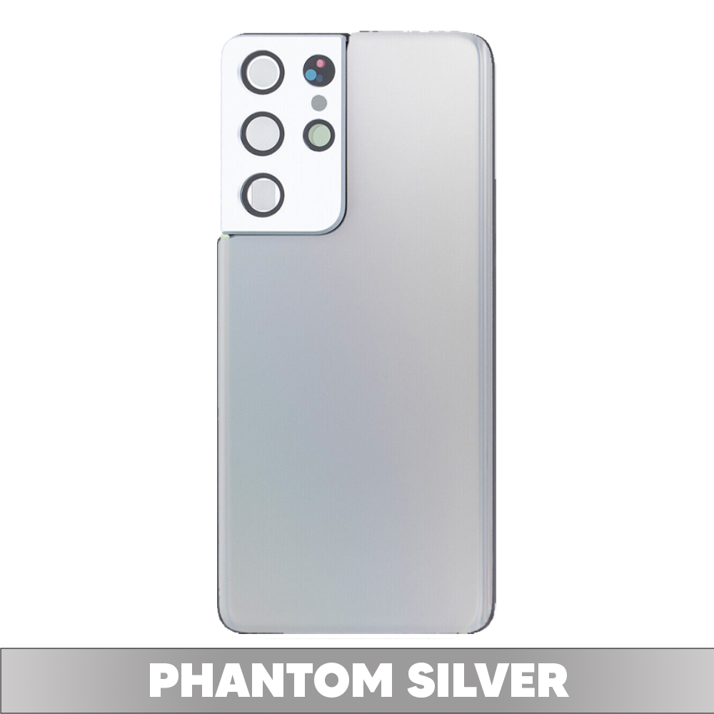 Back Cover Battery with Camera Cover for Samsung Galaxy S21 Ultra - Phantom Silver