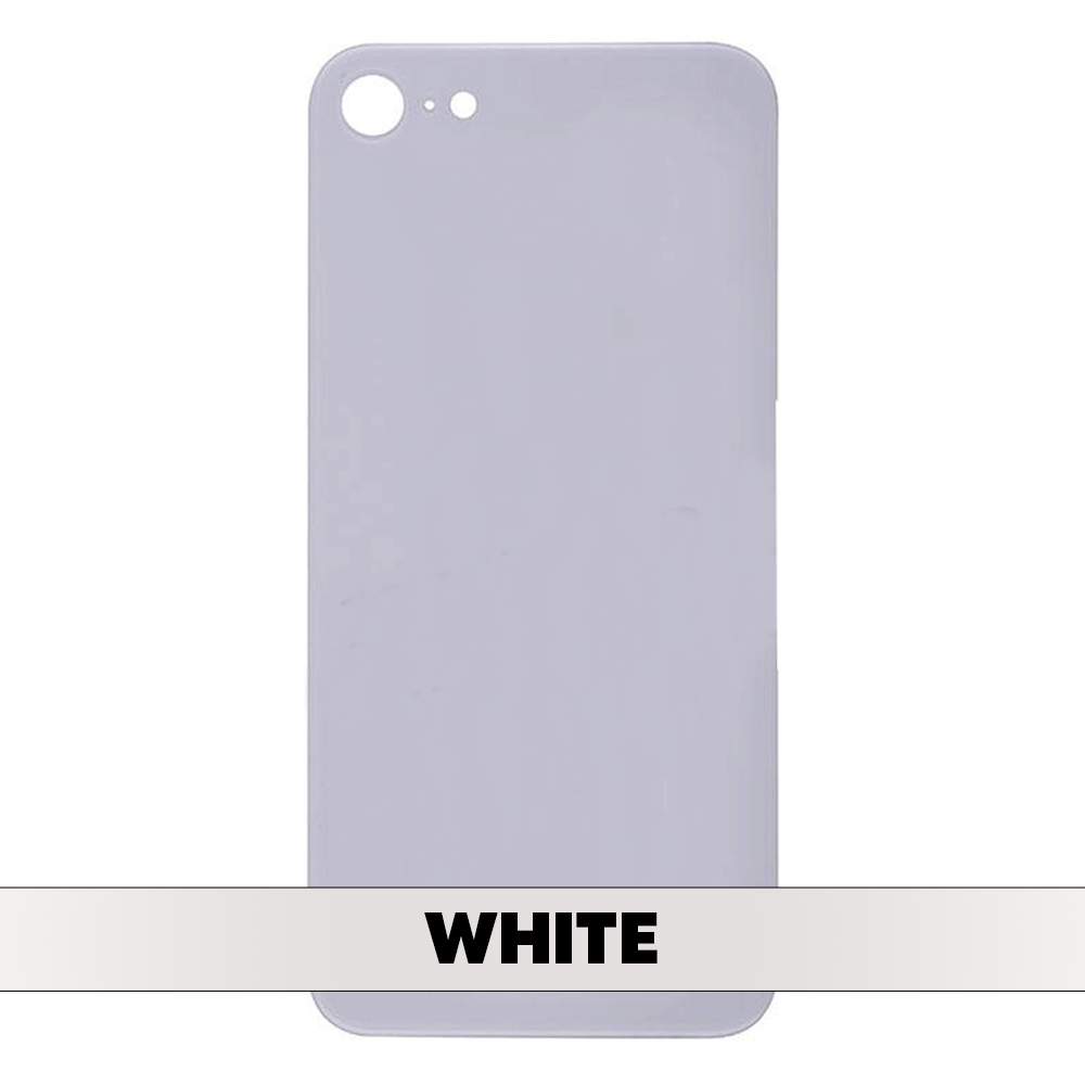 Back Glass Cover for iPhone 8 - White (No Logo)
