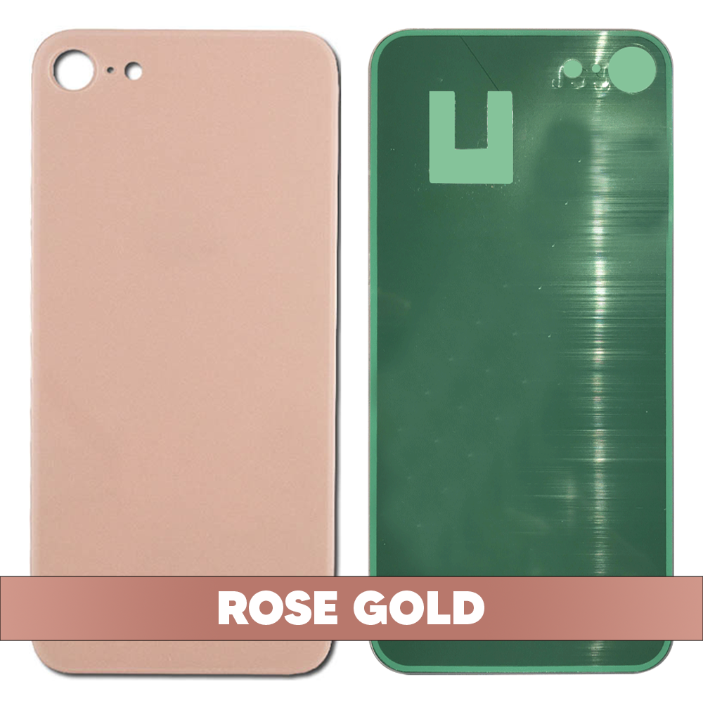 Back Glass Cover with Adhesive for iPhone 8 - Rose Gold (No Logo)