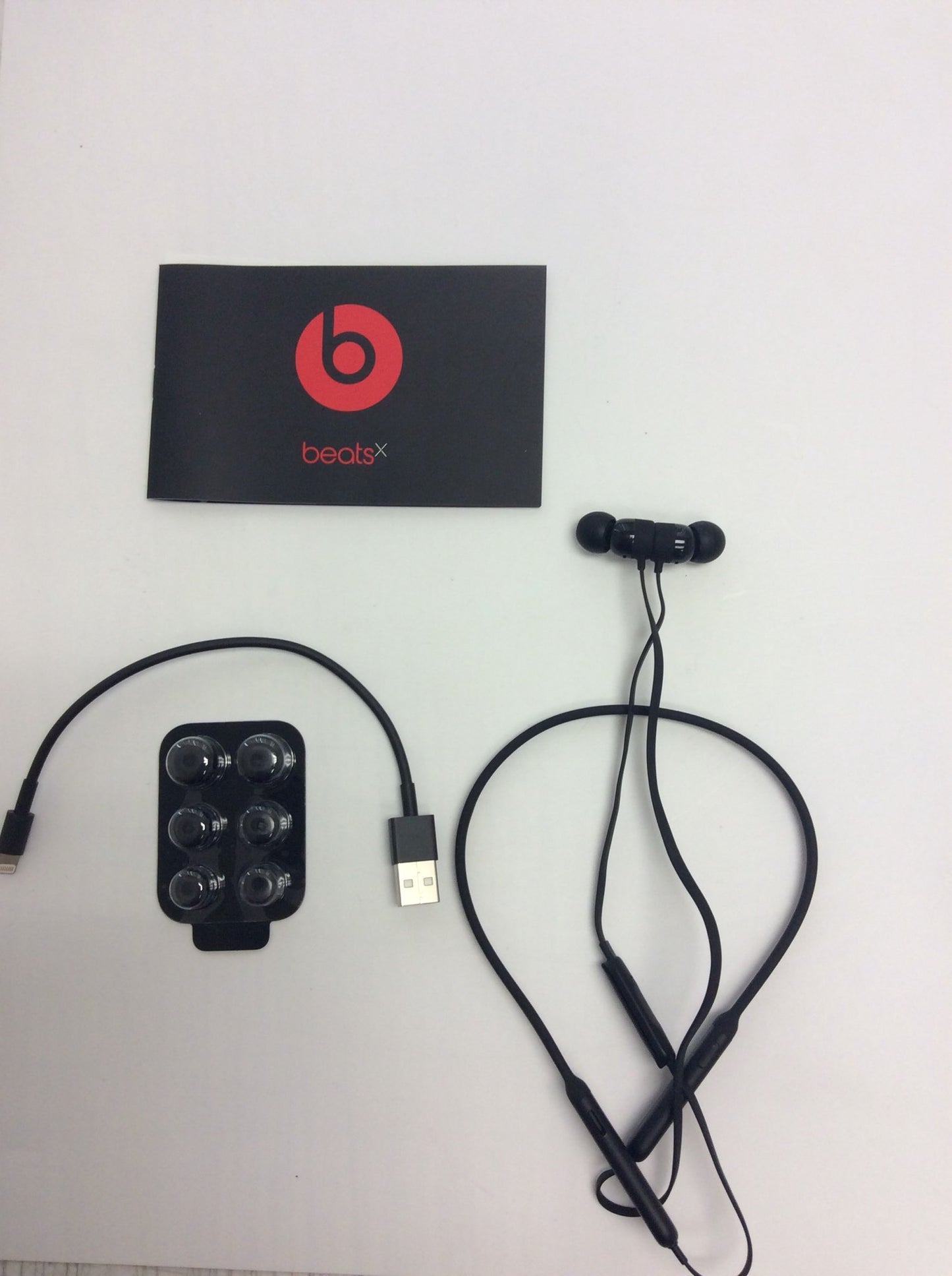 Beats by Dr. Dre BeatsX Black Wireless In Ear Headphones MTH52LL/A - (Refurbished)