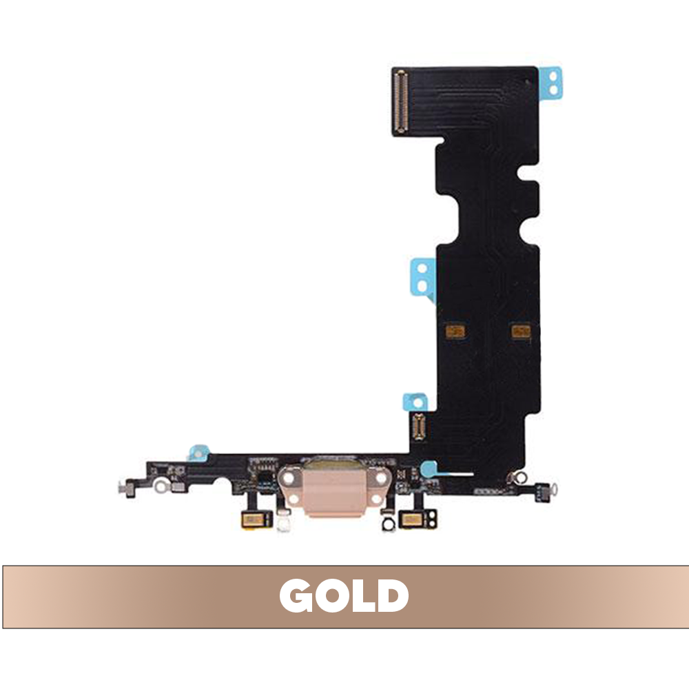 Charging Port Flex Cable for iPhone 8 Plus - Gold