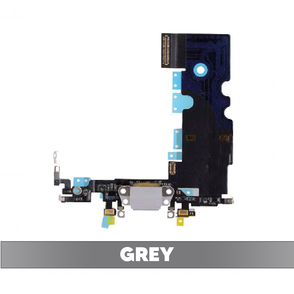 Charging Port Flex Cable for iPhone 8 / iPhone SE (2020) - Grey