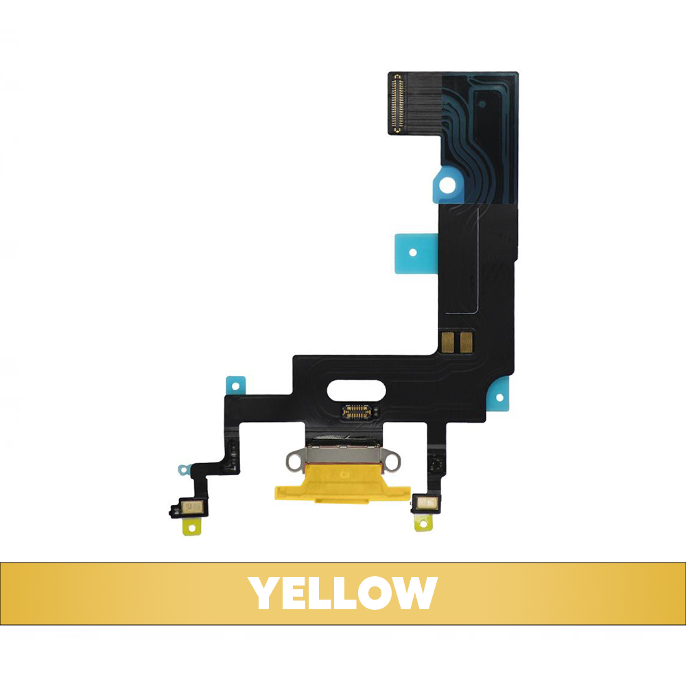 Charging Port Flex Cable for iPhone XR - Yellow