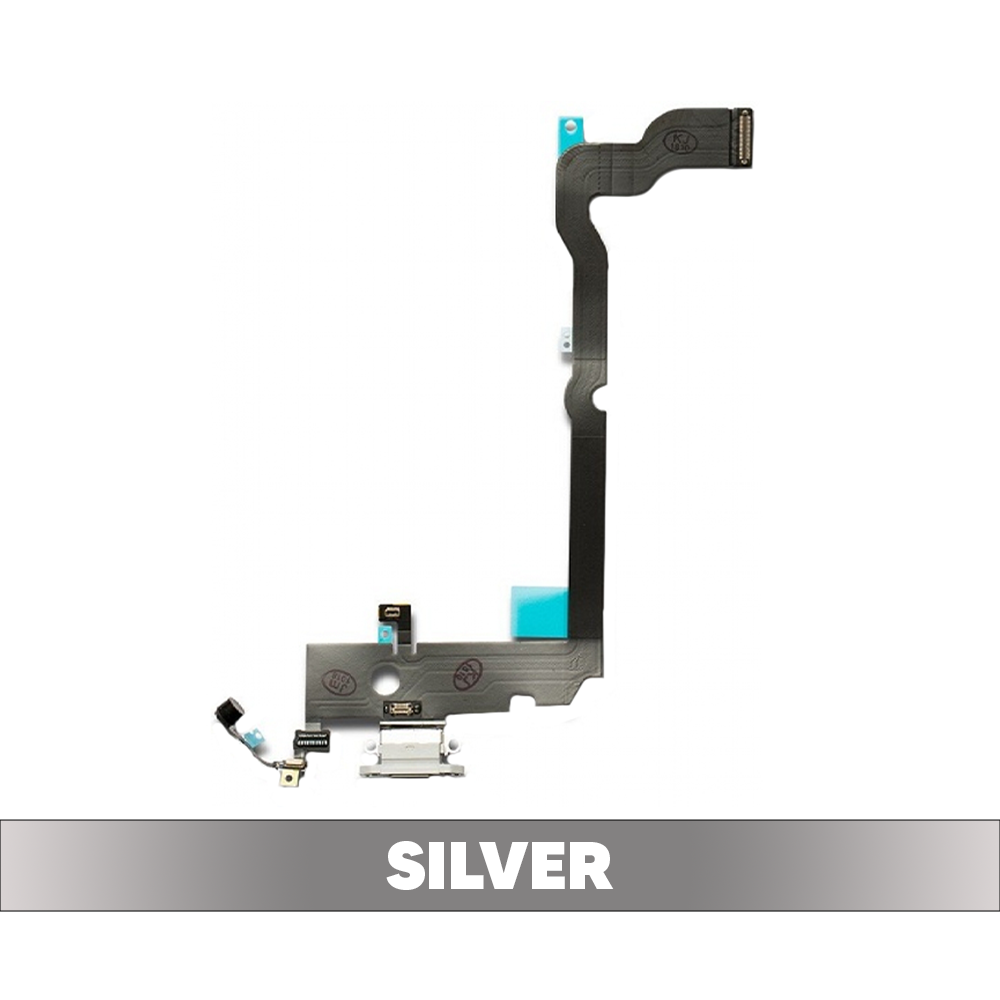 Charging Port Flex Cable for iPhone XS - Silver