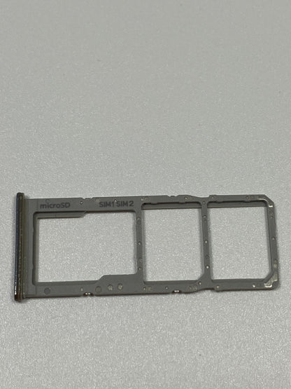 Dual Sim Card Tray For Samsung Galaxy A70 (A705/2019) (Silver) (OEM)
