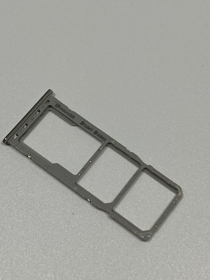 Dual Sim Tray For Samsung Galaxy A20 (A205/2019)/A30 (A305/2019)/A50 (A505/2019) (Silver) (OEM) - image 2