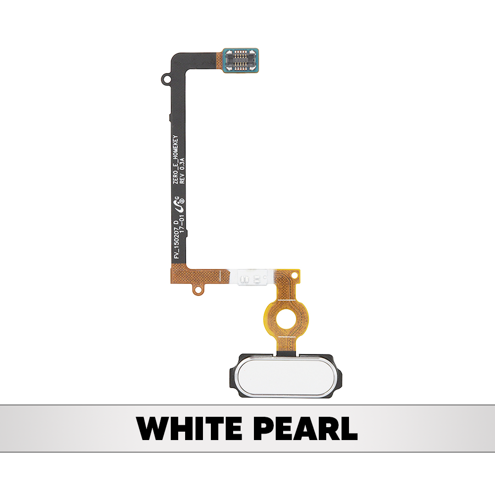 Home Button Flex Cable for Samsung Galaxy S6 Edge - White Pearl