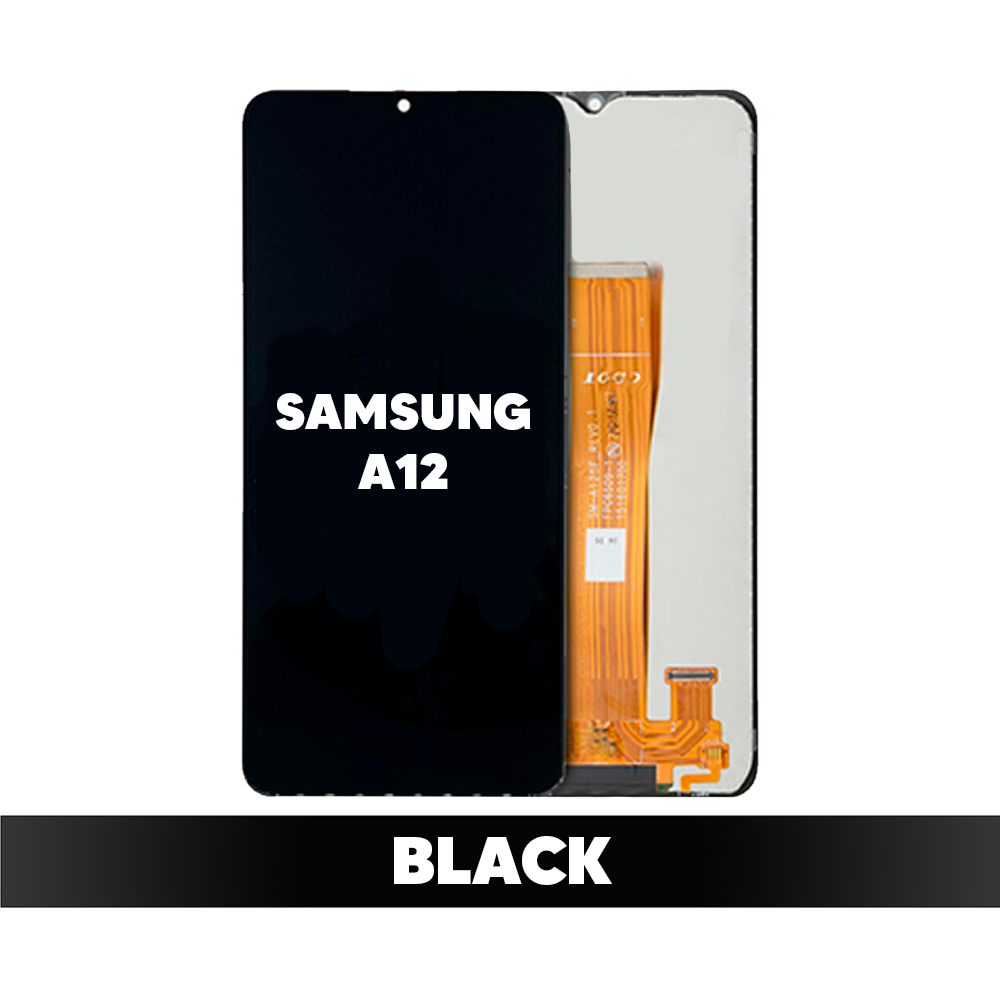 LCD and Touch Screen Digitizer Without Frame For samsung Galaxy A12 (A125/2020) - Black