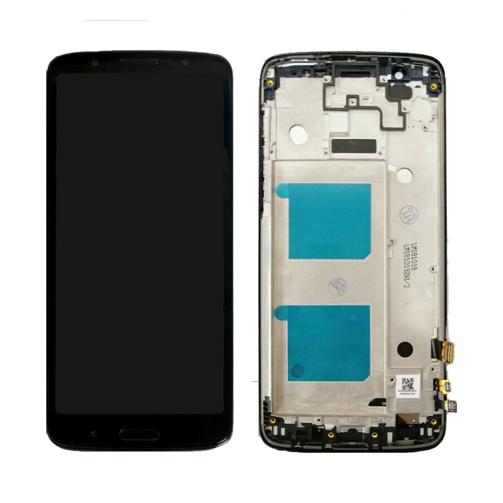 LCD and Touch Screen Digitizer with Frame for Motorola G6 - Black