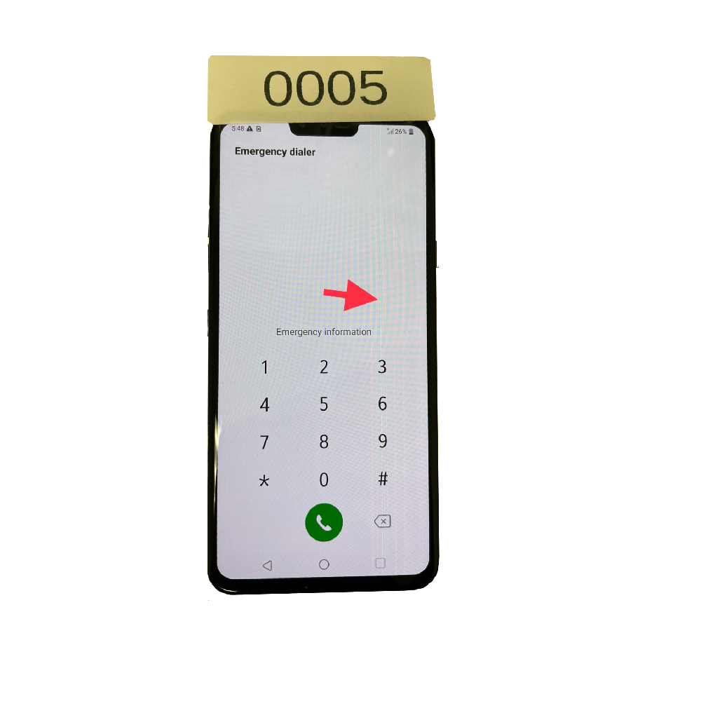 LCD and Touch Screen Digitizer with frame for LG V40 ThinQ (V405) - Black (AS-IS)