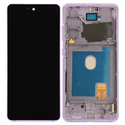 OLED and Touch Screen Digitizer with Frame for Samsung Galaxy S20FE 5G - Cloud Lavender C (OEM PULL)