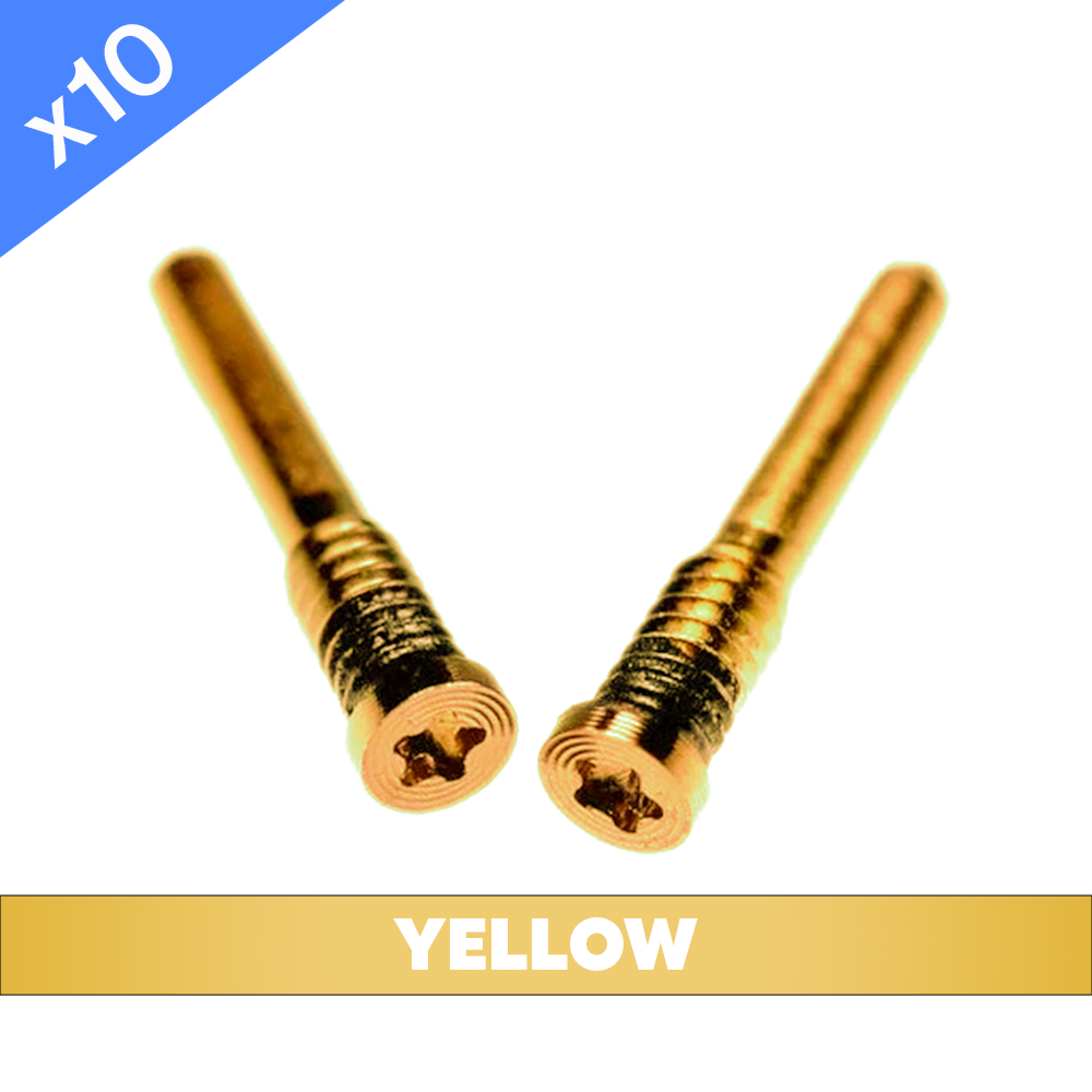 Pentalobe Screws for iPhone Xr - Yellow (Pack of 10)