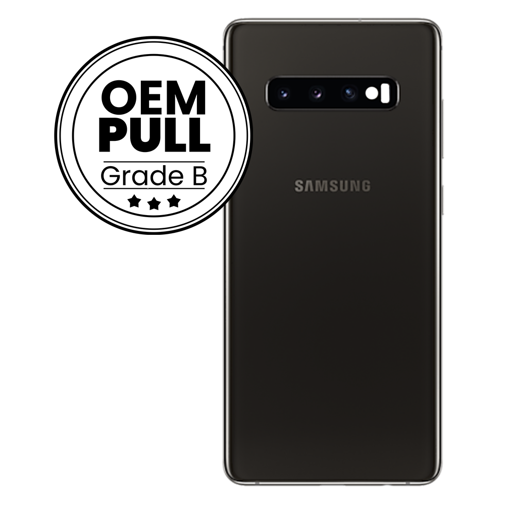 Rear Housing Back Cover with Camera Lens for Samsung Galaxy S10 Plus - Ceramic Black (Oem Pull Grade B)
