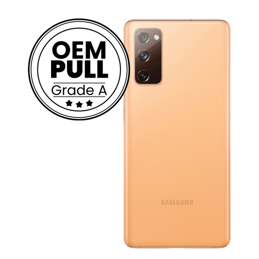 Rear Housing Back Cover with Camera Lens for Samsung Galaxy S20 FE - Orange (Oem Pull Grade A)