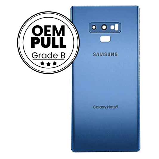 Rear Housing Back Cover without Camera Lens for Samsung Galaxy Note 9 - Ocean Blue (Oem Pull Grade B)