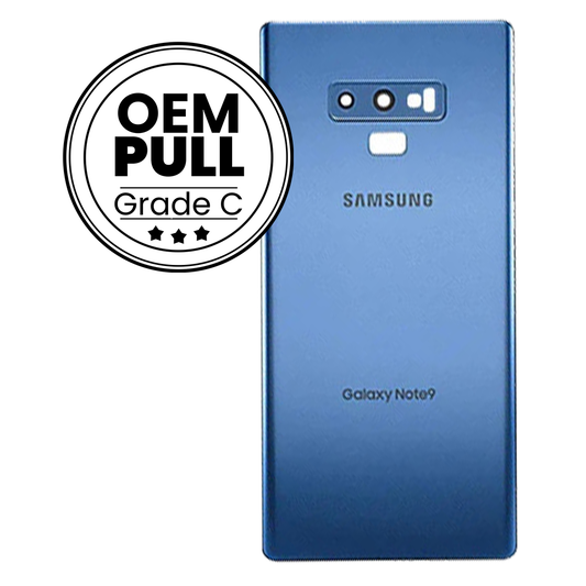 Rear Housing Back Cover without Camera Lens for Samsung Galaxy Note 9 - Ocean Blue (Oem Pull Grade C)