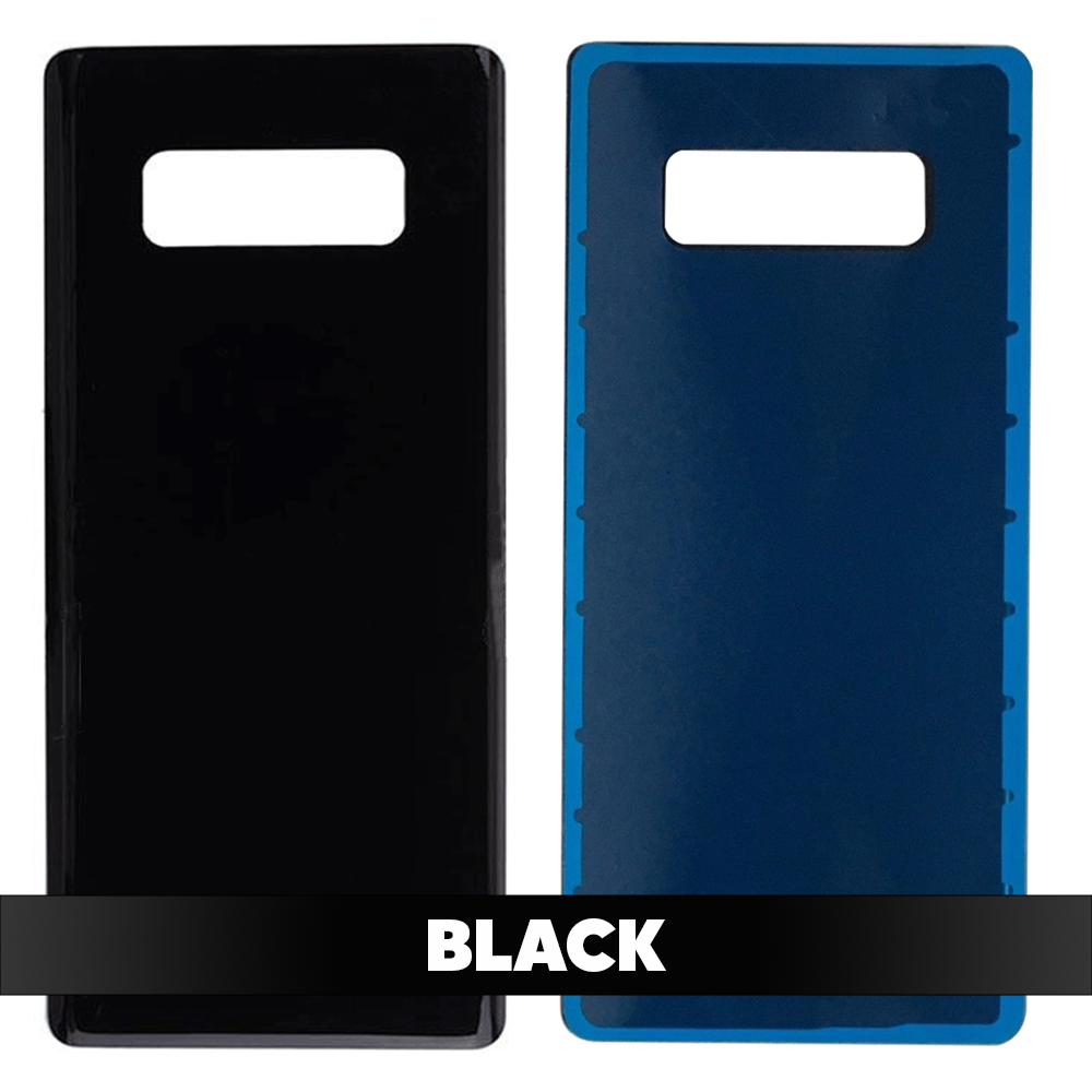 Rear Battery Cover with Adhesive for Samsung Galaxy Note 8 - Black