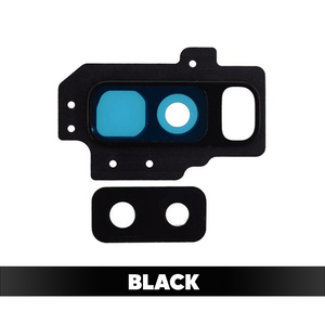 Rear Camera Glass Lens and Cover Bezel Ring for Samsung Galaxy S9 Plus G965 - Black