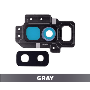 Rear Camera Glass Lens and Cover Bezel Ring for Samsung Galaxy S9 Plus G965 - Gray