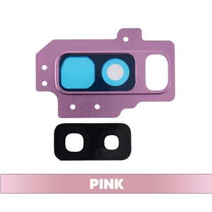Rear Camera Glass Lens and Cover Bezel Ring for Samsung Galaxy S9 Plus G965 - Pink