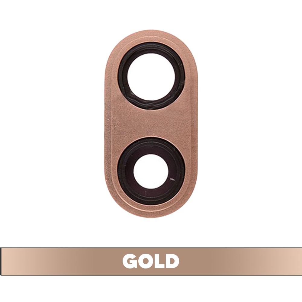 Rear Camera Glass Lens for iPhone 8 Plus - Gold (Pack of 10) (OEM)
