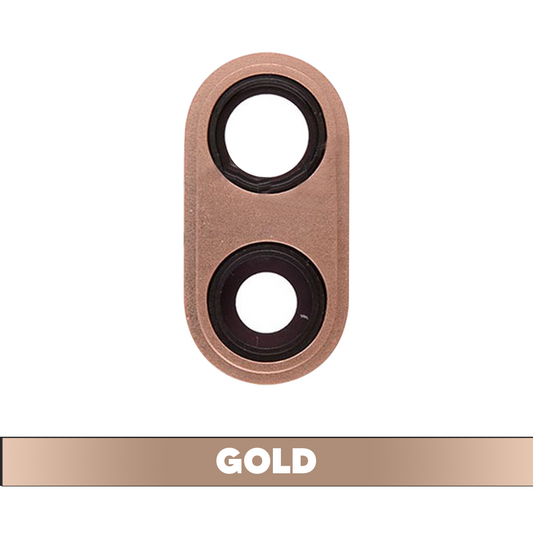 Rear Camera Glass Lens for iPhone 8 Plus - Gold (Pack of 10) (OEM)