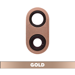 Rear Camera Glass Lens for iPhone 8 Plus - Gold (Pack of 10) (OEM)