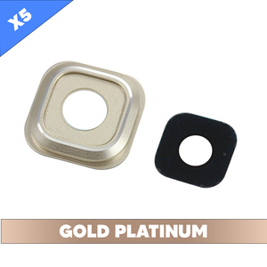 Rear Camera Lens For Samsung Galaxy Note 5 - Gold Platinum (Pack of 5)