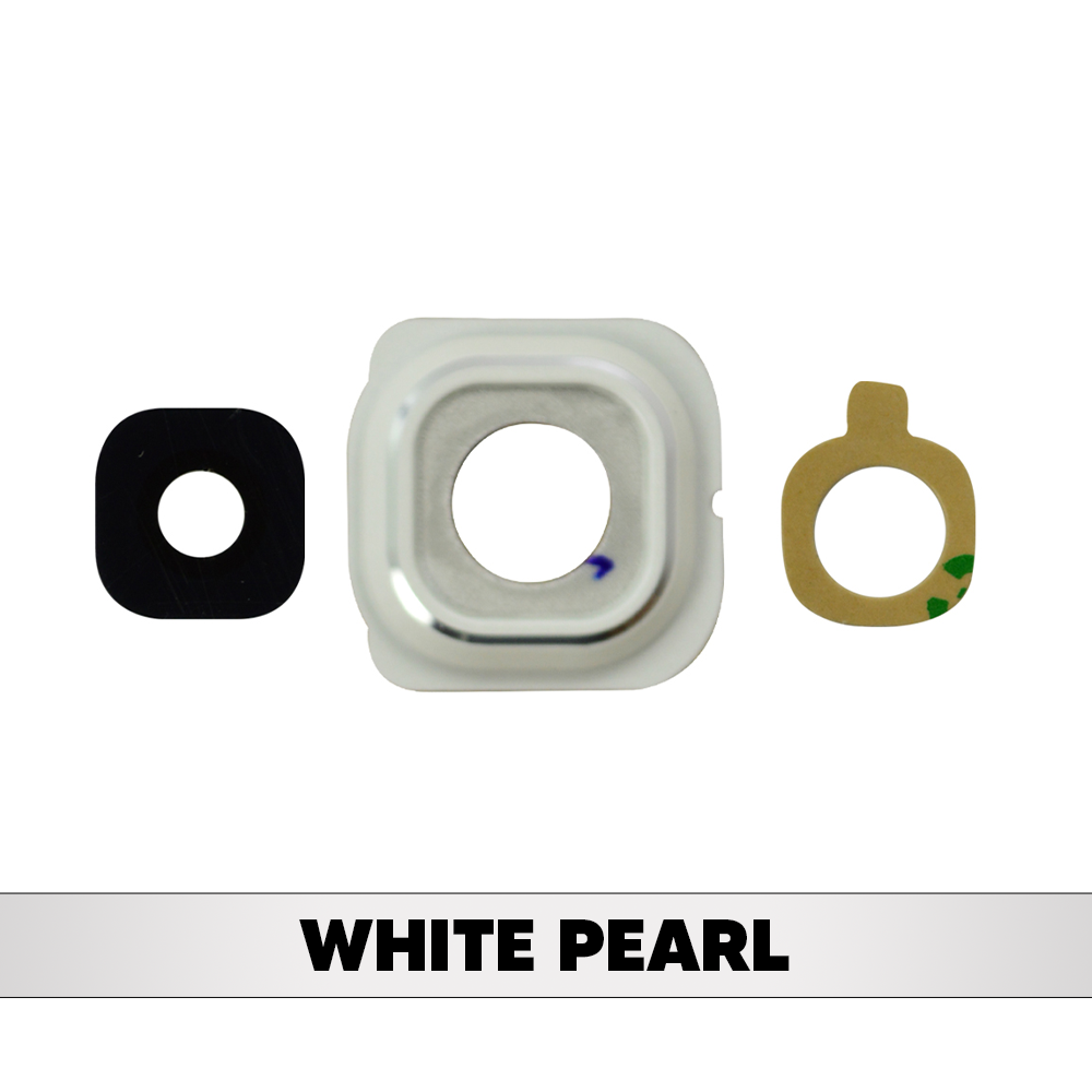 Rear Camera Lens for Samsung Galaxy S6 Edge - White Pearl