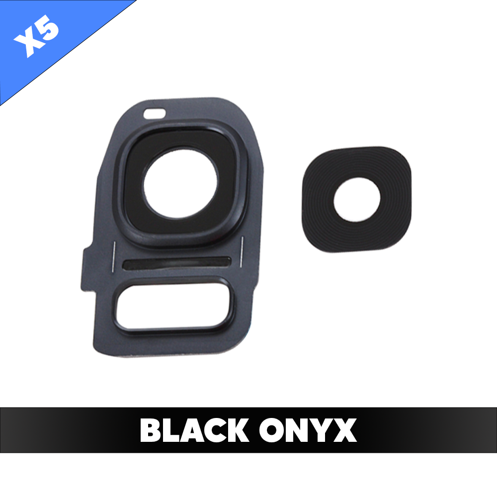 Rear Camera Lens for Samsung Galaxy S7 - Black Onyx (Pack of 5)