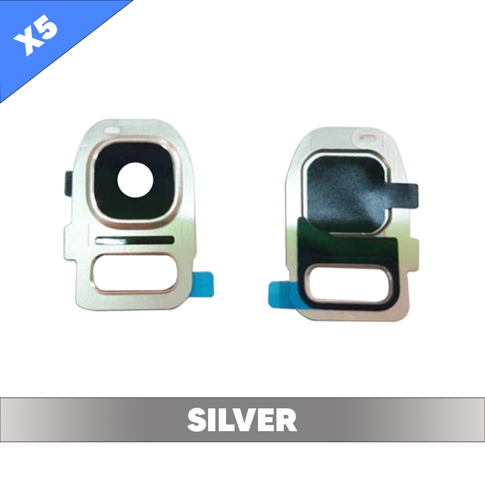 Rear Camera Lens for Samsung Galaxy S7 - Silver (Pack of 5)