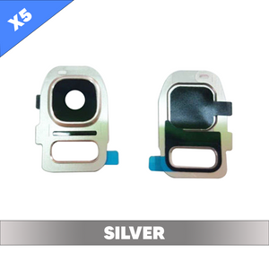 Rear Camera Lens for Samsung Galaxy S7 - Silver (Pack of 5)