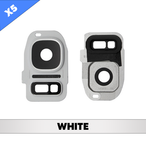 Rear Camera Lens for Samsung Galaxy S7 - White (Pack of 5)