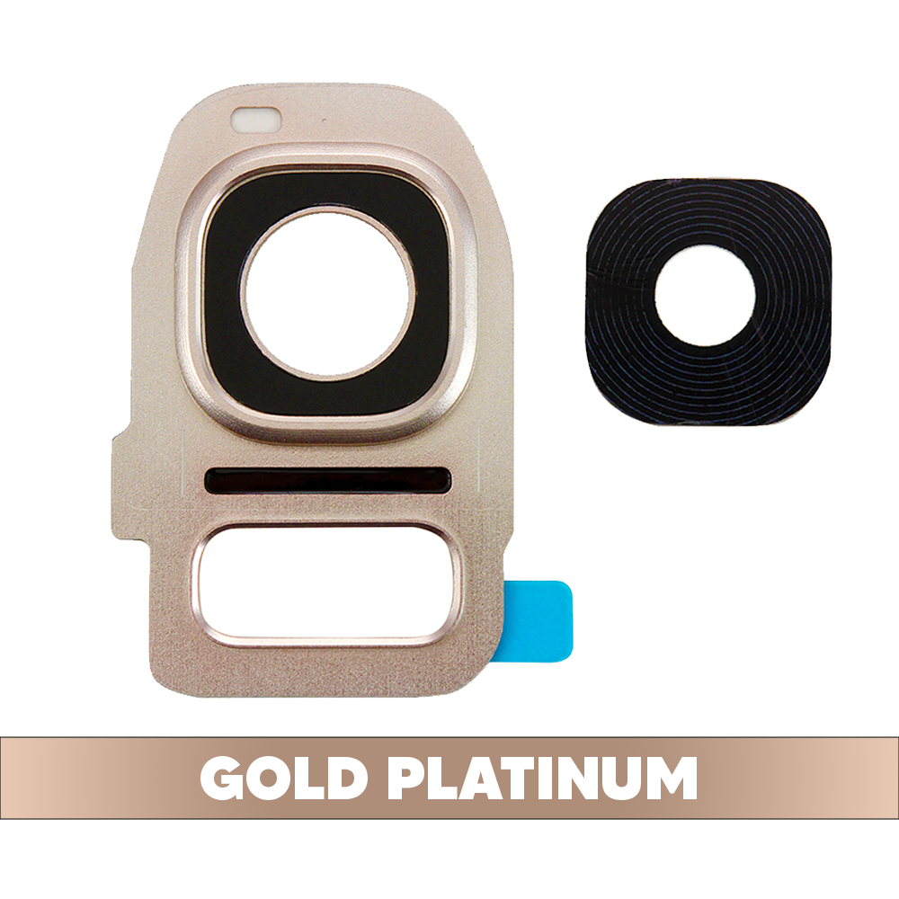Rear Camera Lens for Samsung Galaxy S7 Edge - Gold Platinum