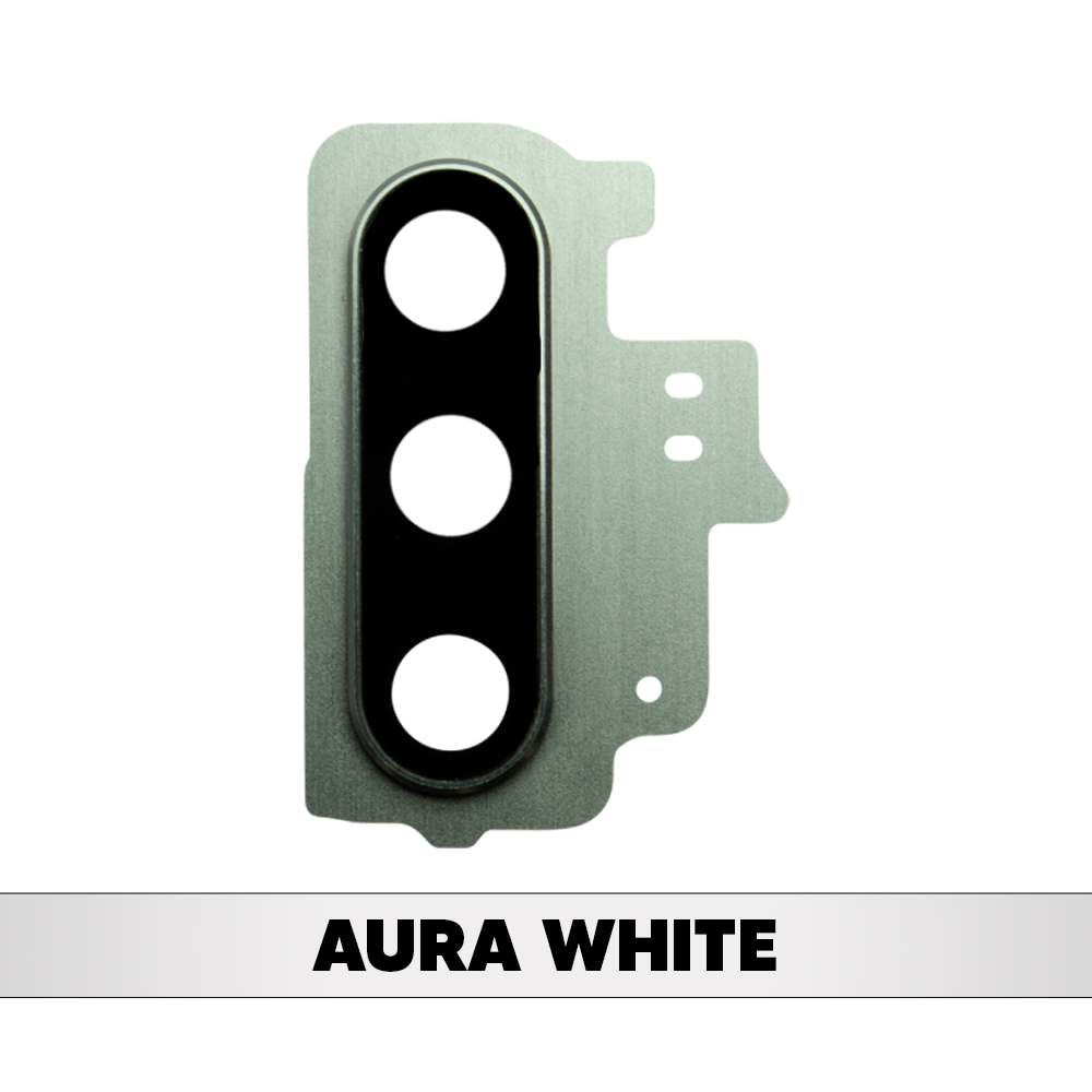 Rear Camera Lens with Bezel Ring for Samsung Galaxy Note 10 - (Aura White)