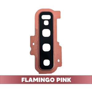 Rear Camera Lens with Bezel Ring for Samsung Galaxy S10 Plus (Flamingo Pink)