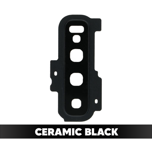 Rear Camera Lens with Bezel Ring for Samsung Galaxy S10 (Ceramic Black)