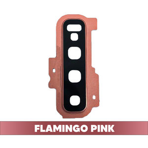 Rear Camera Lens with Bezel Ring for Samsung Galaxy S10 (Flamingo Pink)