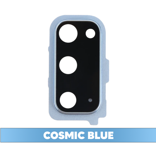 Rear Camera Lens with Bezel Ring for Samsung Galaxy S20 5G (Cloud Blue)