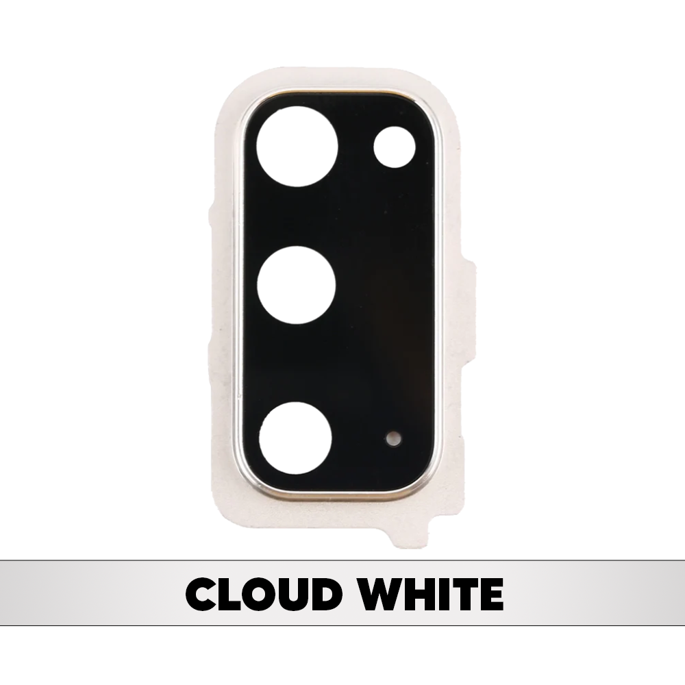 Rear Camera Lens with Bezel Ring for Samsung Galaxy S20 5G (Cloud White)