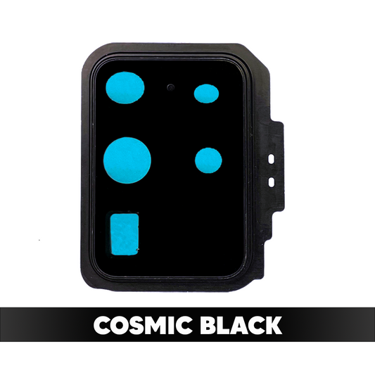 Rear Camera Lens with Bezel Ring for Samsung Galaxy S20 Ultra 5G (Cosmic Black)