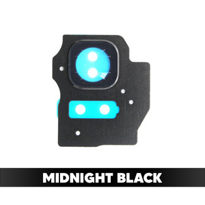 Rear Camera Lens with Frame Sticker and Flash Light for Samsung Galaxy S8 Plus - Midnight Black (OEM)